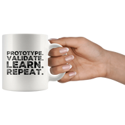 Designer Prototype Validate Learn Repeat UX/UI Designer Gift Mug 11 oz - Panvola