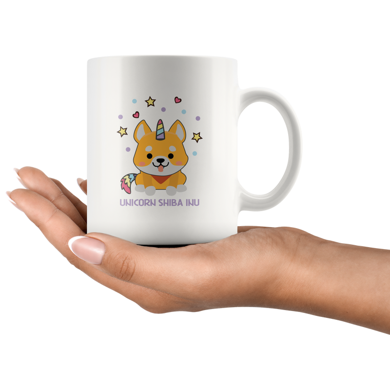 Unicorn Shiba Inu Japanese Dog Unicorn Fanatics Coffee Mug Gift 11 oz.