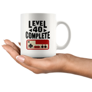 Level 40 Complete Coffee Mug 11 oz - Video Game Controller Mug - Panvola
