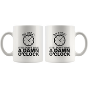 Retirement Gifts - Oh Look It's I Don't Give A Damn O'clock Retired Coffee Mug 11 oz - Panvola