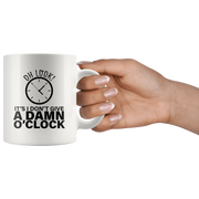 Retirement Gifts - Oh Look It's I Don't Give A Damn O'clock Retired Coffee Mug 11 oz - Panvola