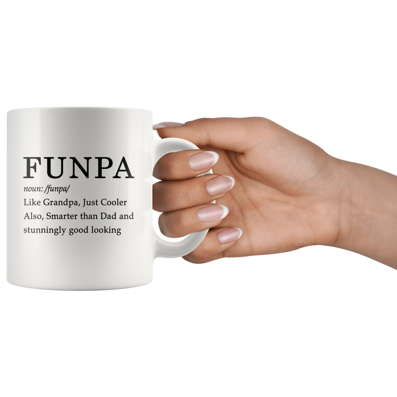 Funpa Definition Mug Grandpa Grandfather Fathers Day Coffee Mug 11oz.