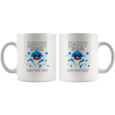 Daddy Shark Doo Doo Doo Father's Day Gift Ceramic Coffee Mug 11 oz