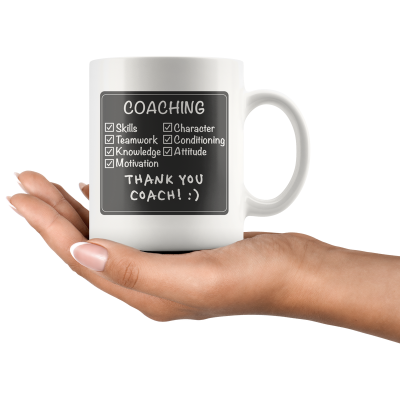 Coaching Thank You Team Coach Appreciation Presents Coffee Mug 11 oz