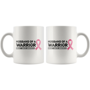Husband of a Warrior Breast Cancer Awareness Survivor Gifts For Women Mug 11 oz - Panvola