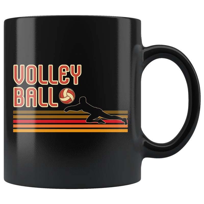 Volleyball Player Sports Appreciation Most Valuable Player Black Coffee Mug 11 oz