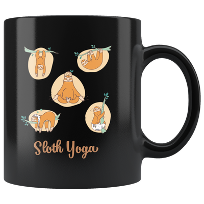 Sloth Yoga Cute Funny Meditation Lazy Position Coffee Gift Mug 11oz
