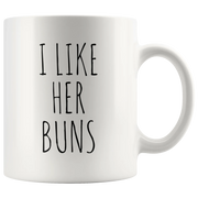 I Like Her Buns I Like His Guns Couple Mugs Valentines Gift - Panvola