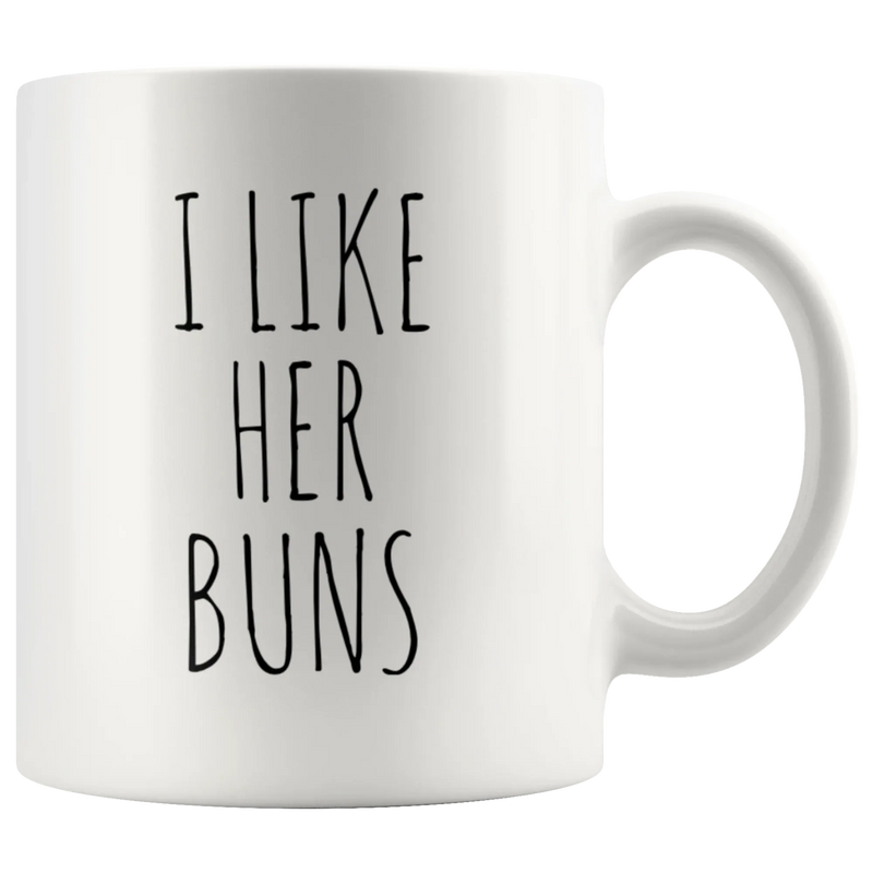 I Like Her Buns I Like His Guns Couple Mugs Valentines Gift - Panvola