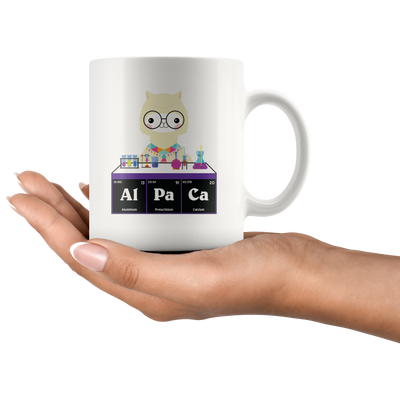 Alpaca Periodic Table Elements Chemistry Gift Coffee Ceramic Mug 11 oz