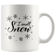 I Smell Snow Christmas Season Gift Idea Ceramic Coffee Mug 11 oz.