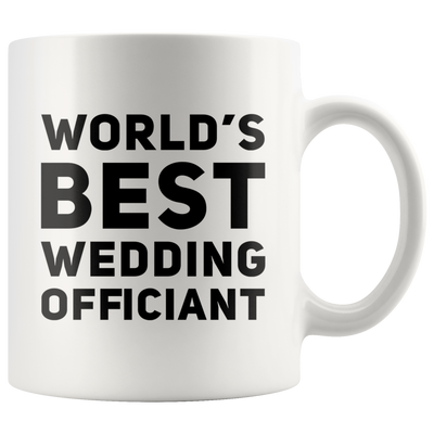World's Best Wedding Officiant Mug Pastor Appreciation Gift