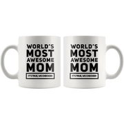 Gift For Mom World's Most Awesome Mom Thank You Appreciation Coffee Mug 11 oz - Panvola