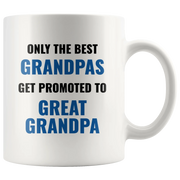 Grandpa Mug Promoted to Great Grandpa Coffee Mug 11oz - Grandpa Gifts - Panvola