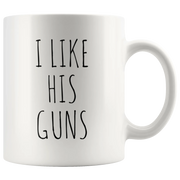 I Like Her Buns I Like His Guns Couple Mugs Valentines Gift - Panvola