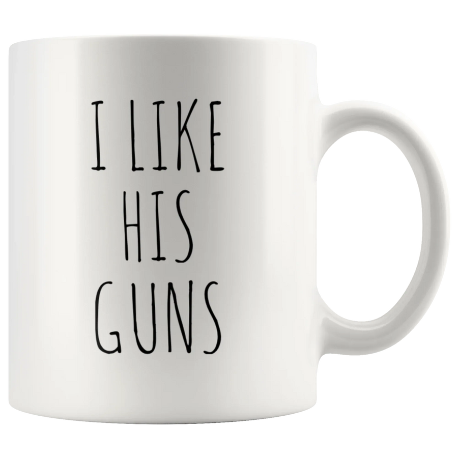 I Like Her Buns I Like His Guns Couple Mugs Valentines Gift, image 5 of 5