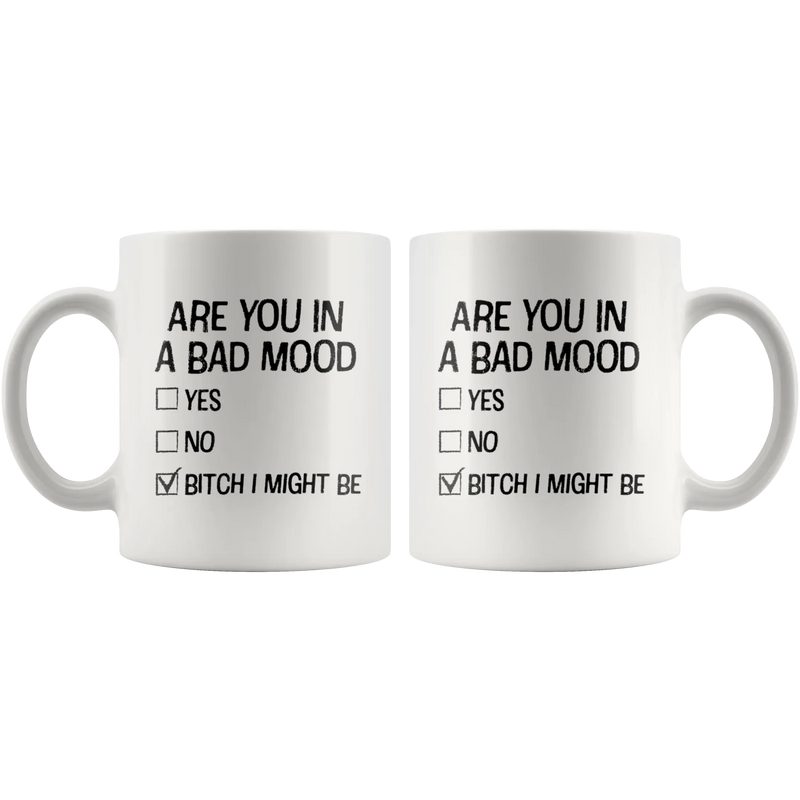 Offensive Gifts - Are You In A Bad Mood B*** I Might Be Coffee Mug 11 oz - Panvola