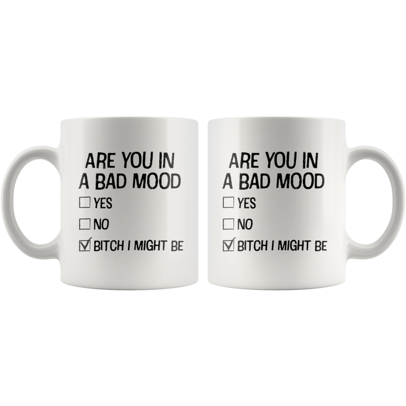 Offensive Gifts - Are You In A Bad Mood B*** I Might Be Coffee Mug 11 oz