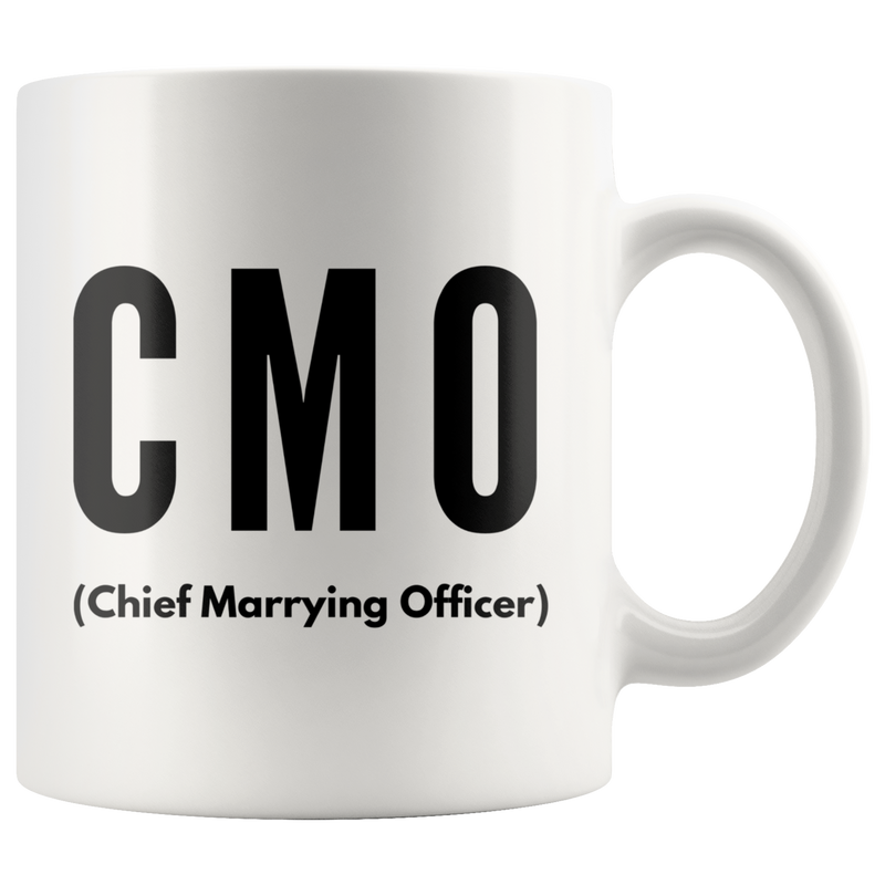 Officiant Mug - Chief Marrying Officer CMO Minister Coffee Mug 11 oz