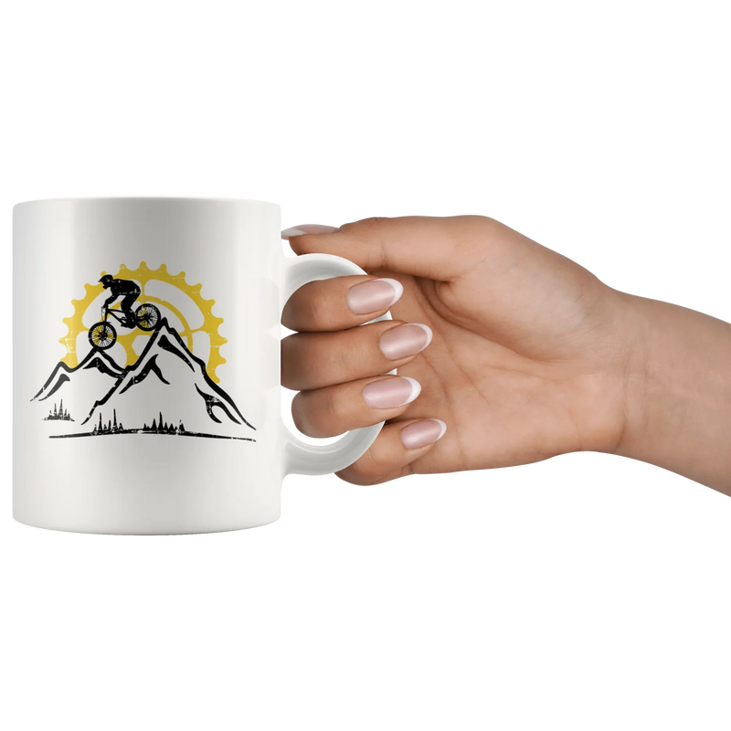 Mountain Bike Downhill Biking Inspiring Appreciation Coffee Mug 11 oz - Panvola