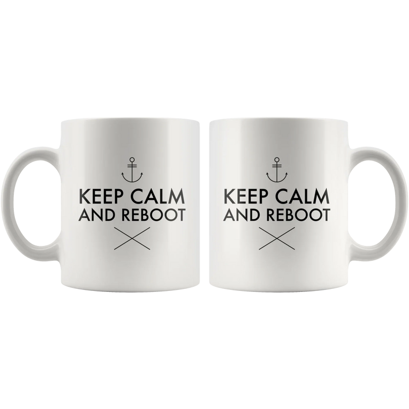 Keep Calm And Reboot Computer Support Specialist Coffee Mug 11 oz - Panvola