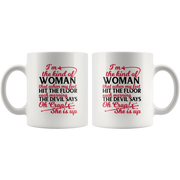 Oh Crap She is Up Funny Inspirational Gift Coffee Mug For Women 11oz - Panvola