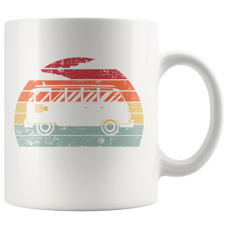 Camping  Van Retro Style Outdoor Activities Lover Coffee Mug 11 oz