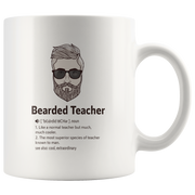 Bearded Teacher Appreciation Teachers Day Coffee Mug 11 oz.
