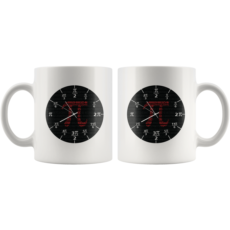 Pi Art Math Trigonometry Circle Funny Ceramic Mug.