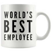 Employee Gift World's Best Employee Thank You Appreciation For Him Coffee Mug 11 oz - Panvola